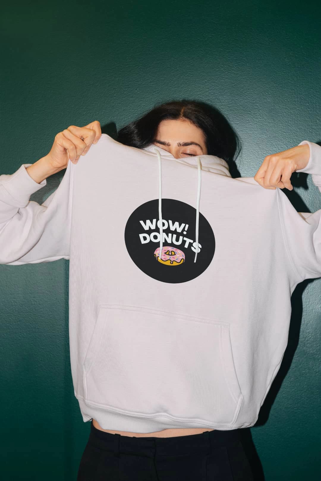 Wow Donuts branded hoodie